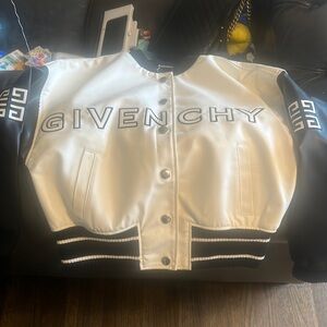 Givenchy leather girls jacket size 12 worn twice